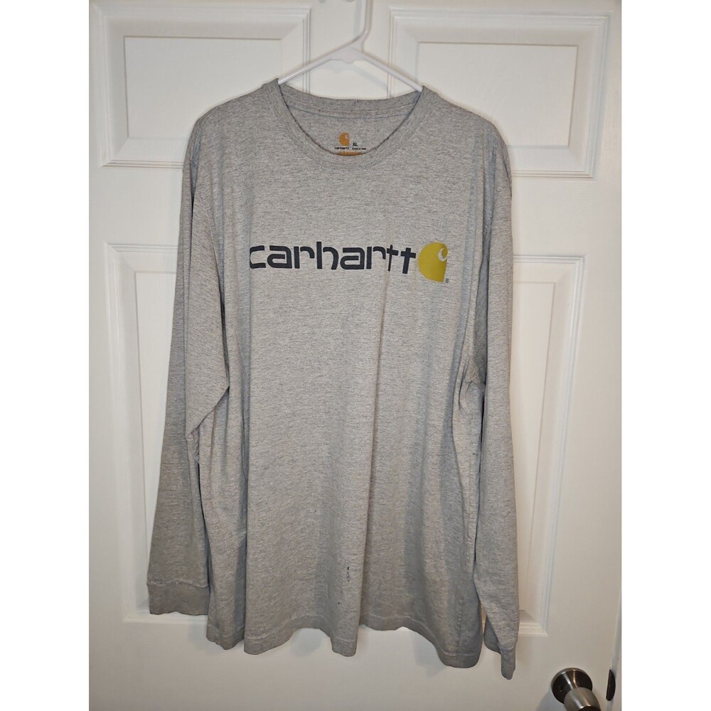 Carhartt Shirt Long Sleeve Original Fit Gray Mens Size XL K298